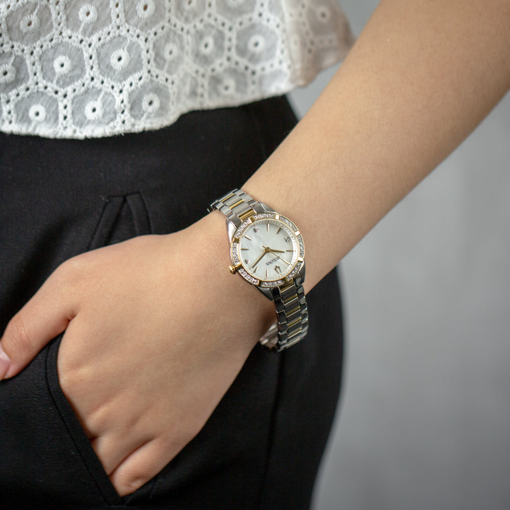 Bulova Stylish Two-Tone Diamond Women's Watch 98R263