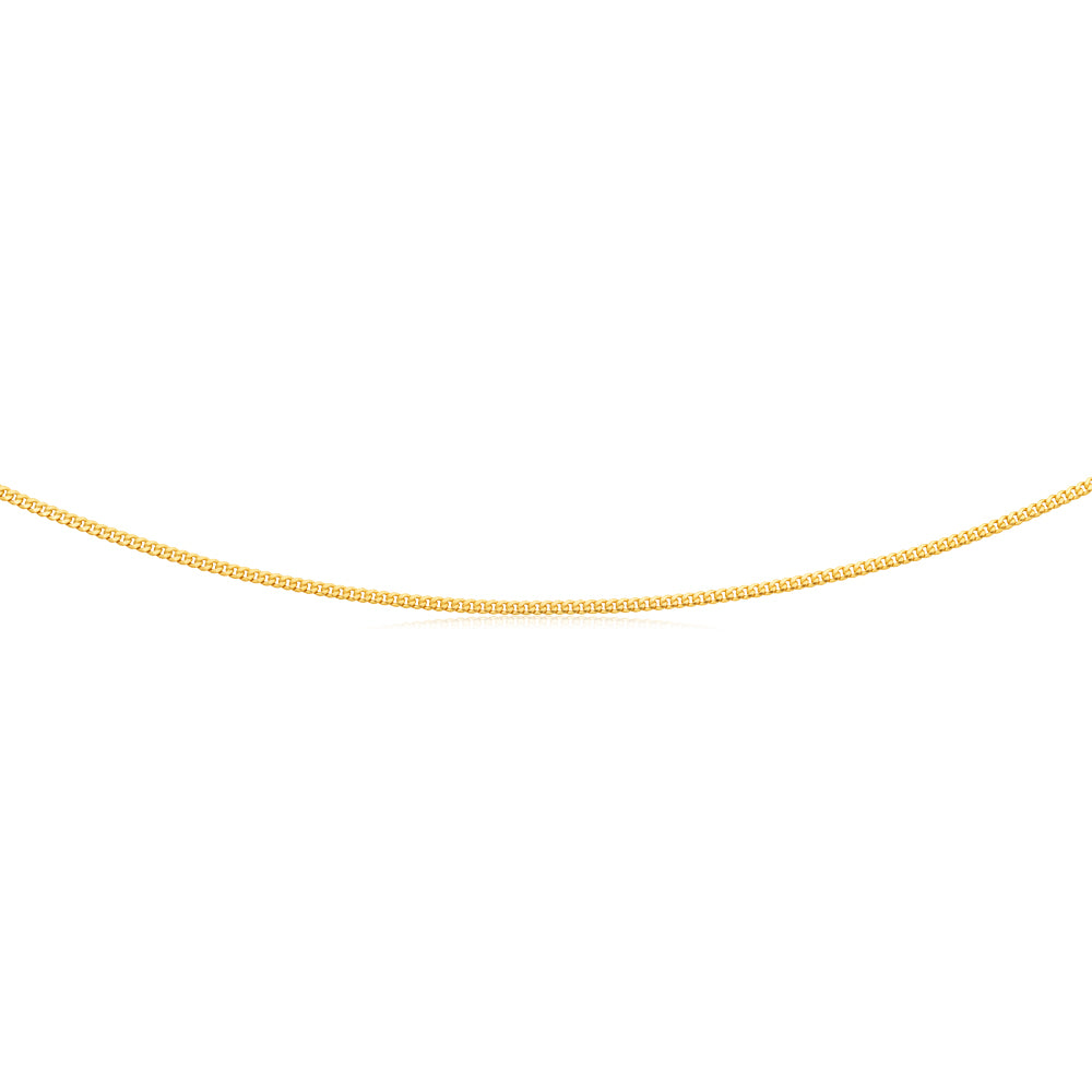 60cm 9ct Yellow Gold Filled Sturdy 60 Gauge Curb Chain