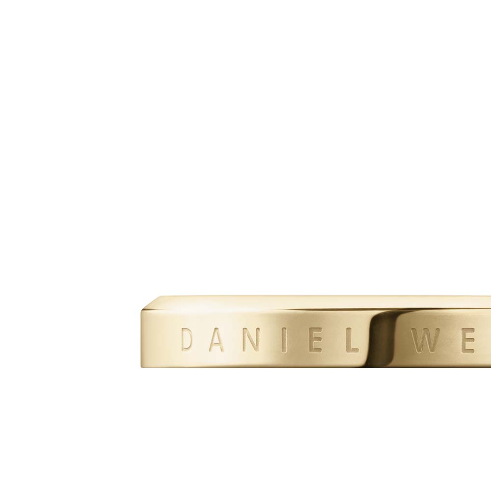 Daniel Wellington Gold-Plated Stainless Steel Classic Ring for Both Genders, Size N