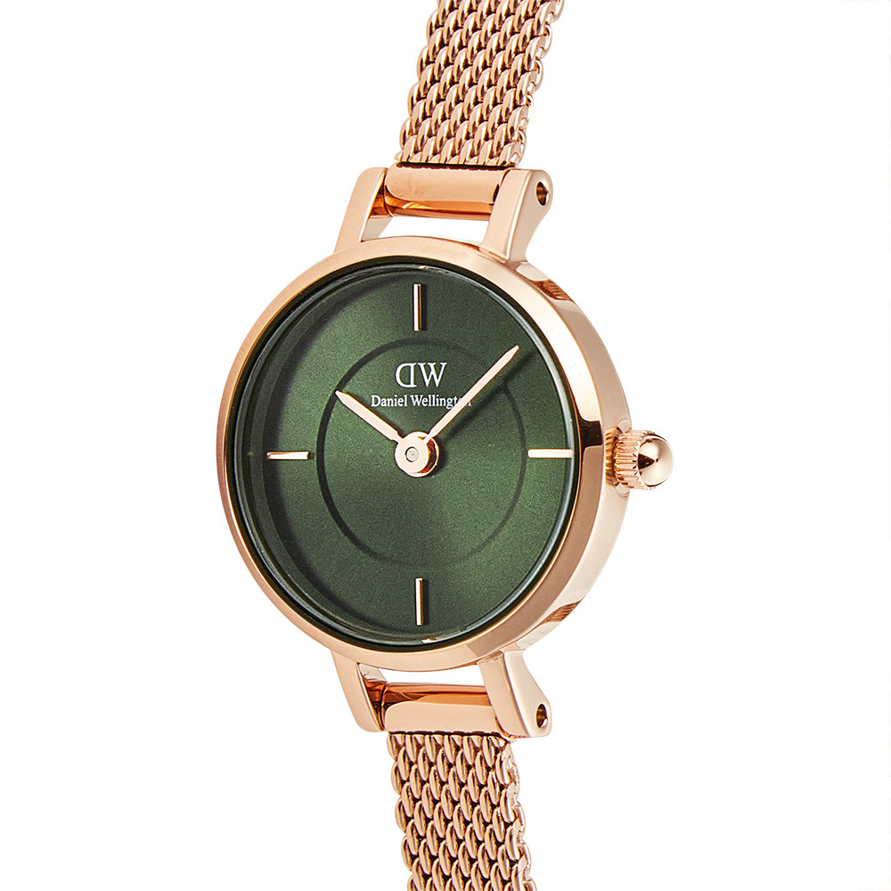 Daniel Wellington Petite Mini Emerald Melrose Women's Watch DW00100742 with Rose Gold Finish