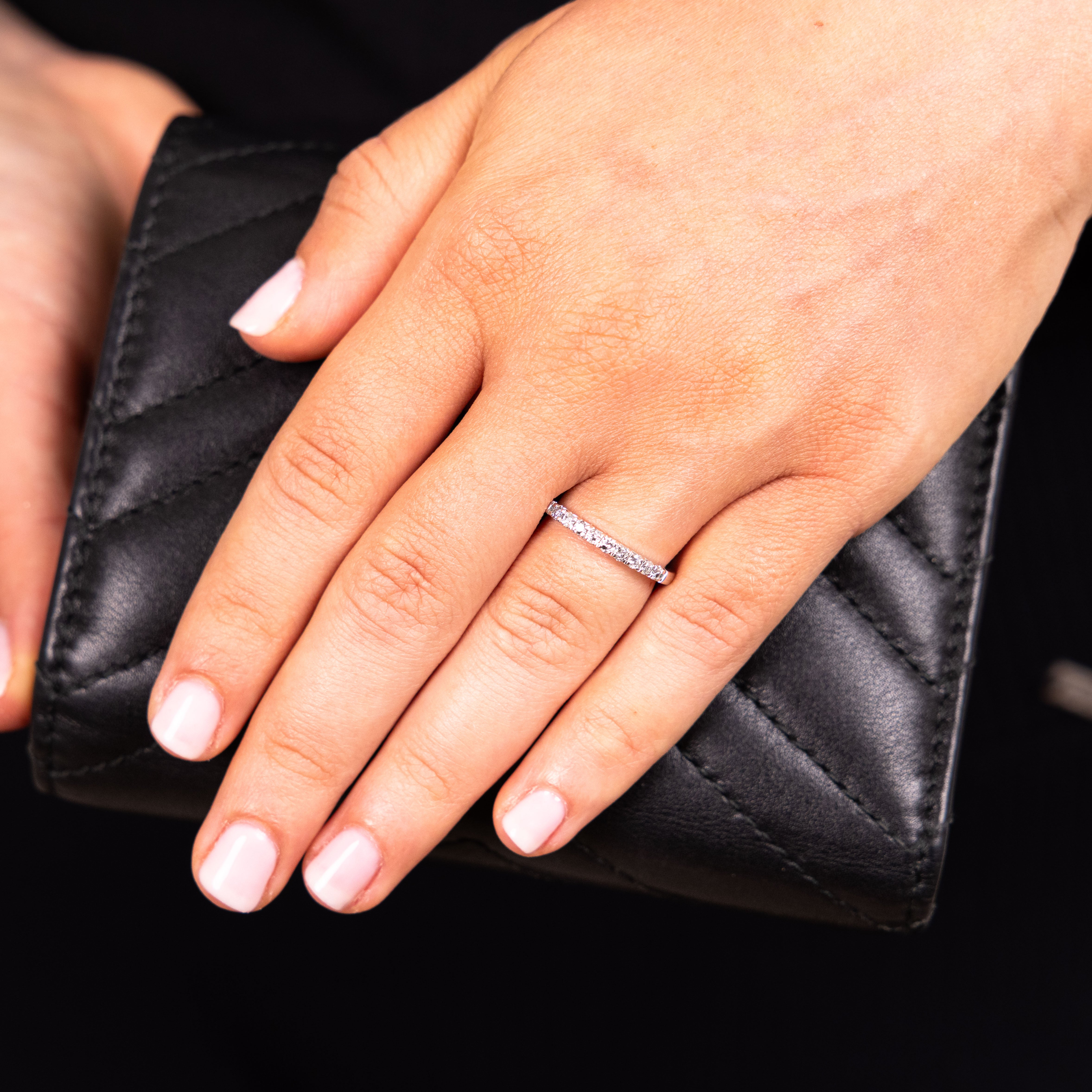 Exquisite 1/4 Carat Diamond Eternity Ring Crafted in 10ct White Gold for Women
