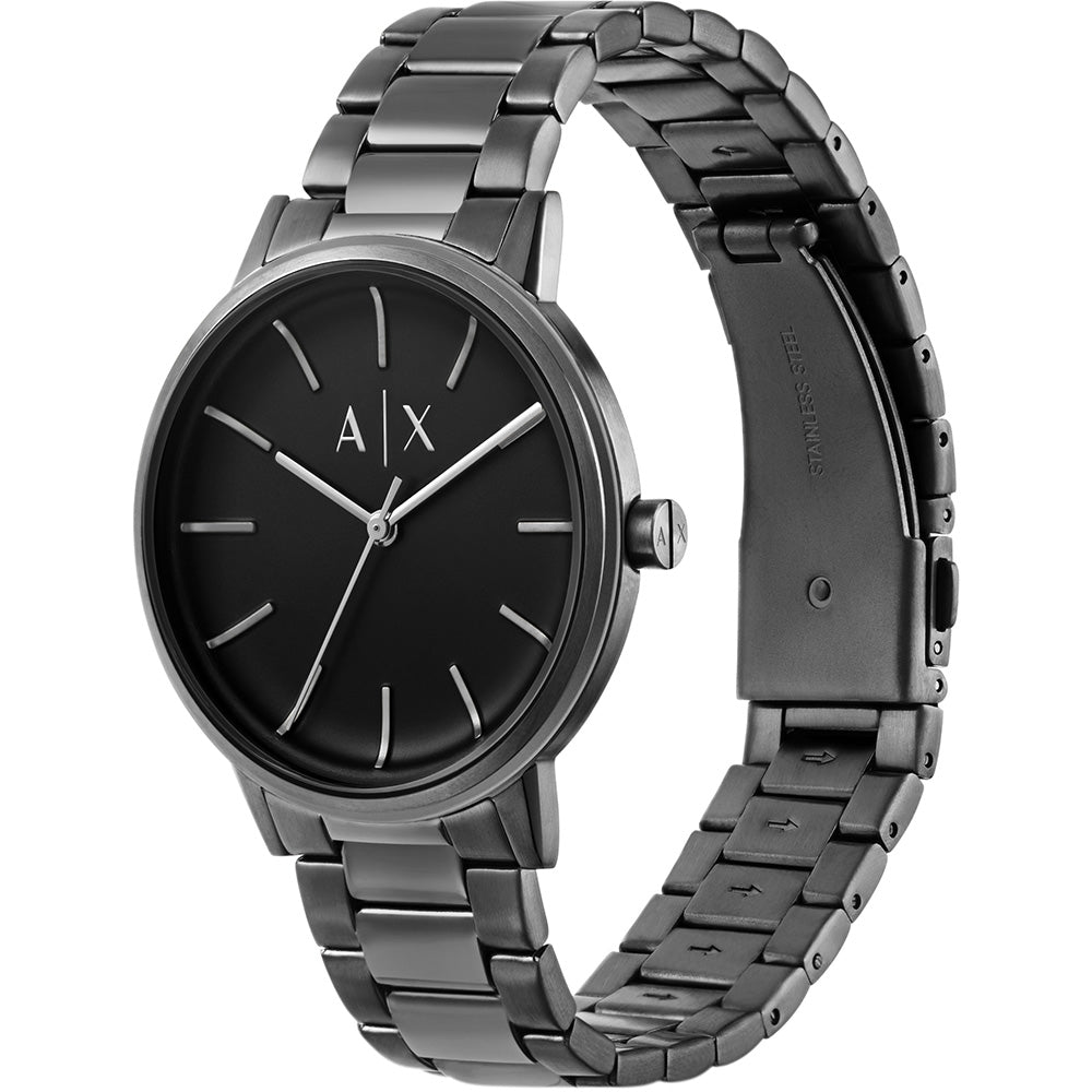 Armani Exchange Cayde AX2761 Men's Fashionable Quartz Watch with Grey Gunmetal Design