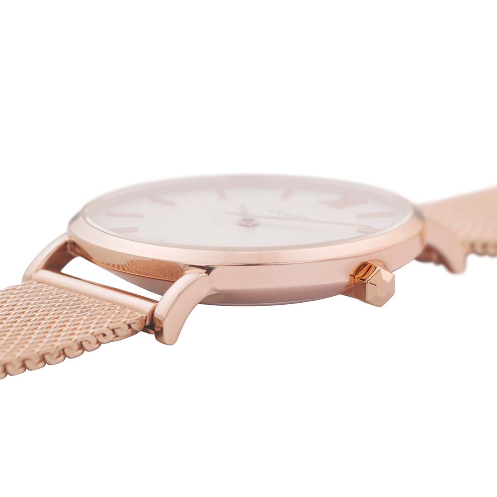Cluse Rose Gold-Tone Stainless Steel Mesh Analogue Watch CW0101203001