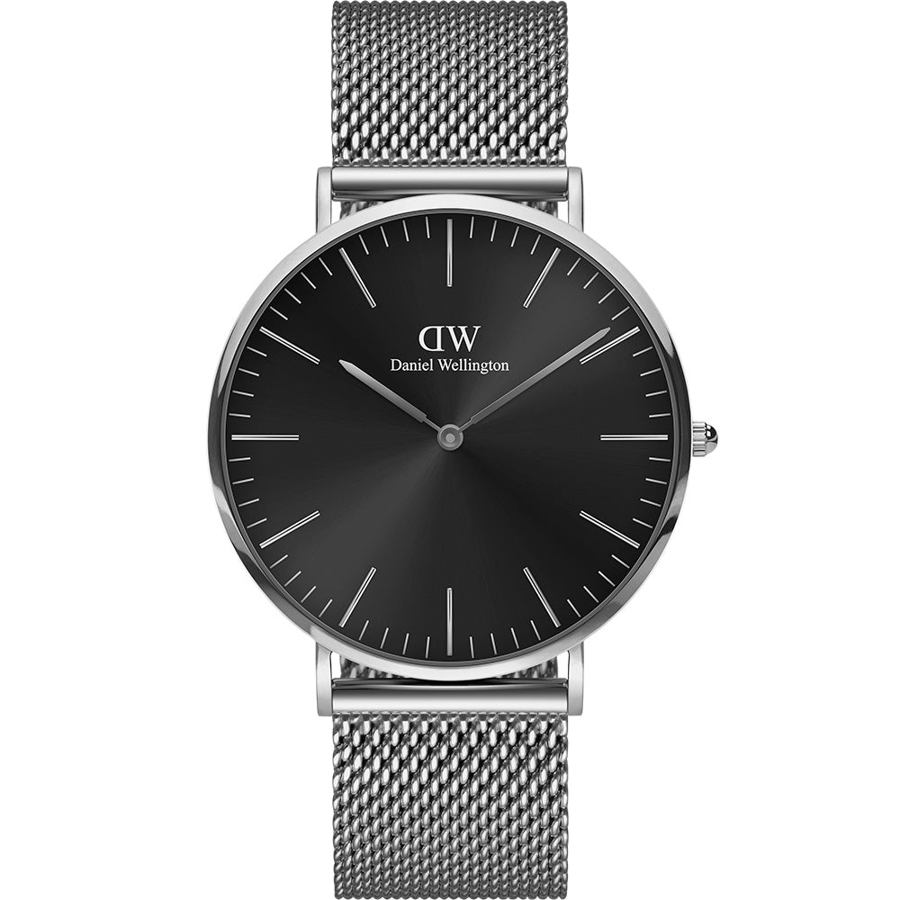 Daniel Wellington DW00100629 St Mawes Classic - Onyx Mesh Watch with Sunray Dial
