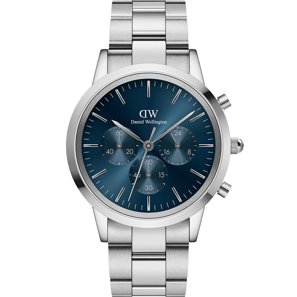 Daniel Wellington Men's Iconic Link Chronograph Watch Model DW00100644