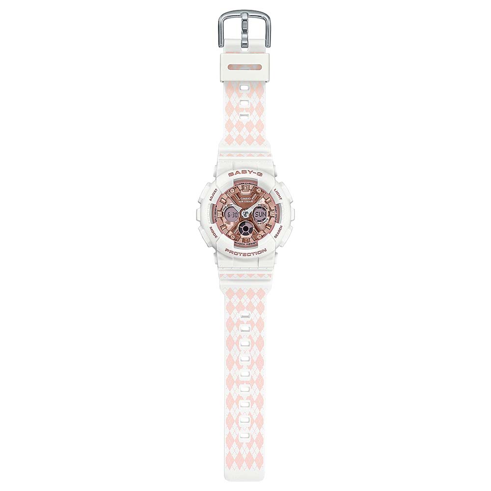 Baby-G BA130SP-7A Women's Fashionable Watch with Sweet Preppy Colors