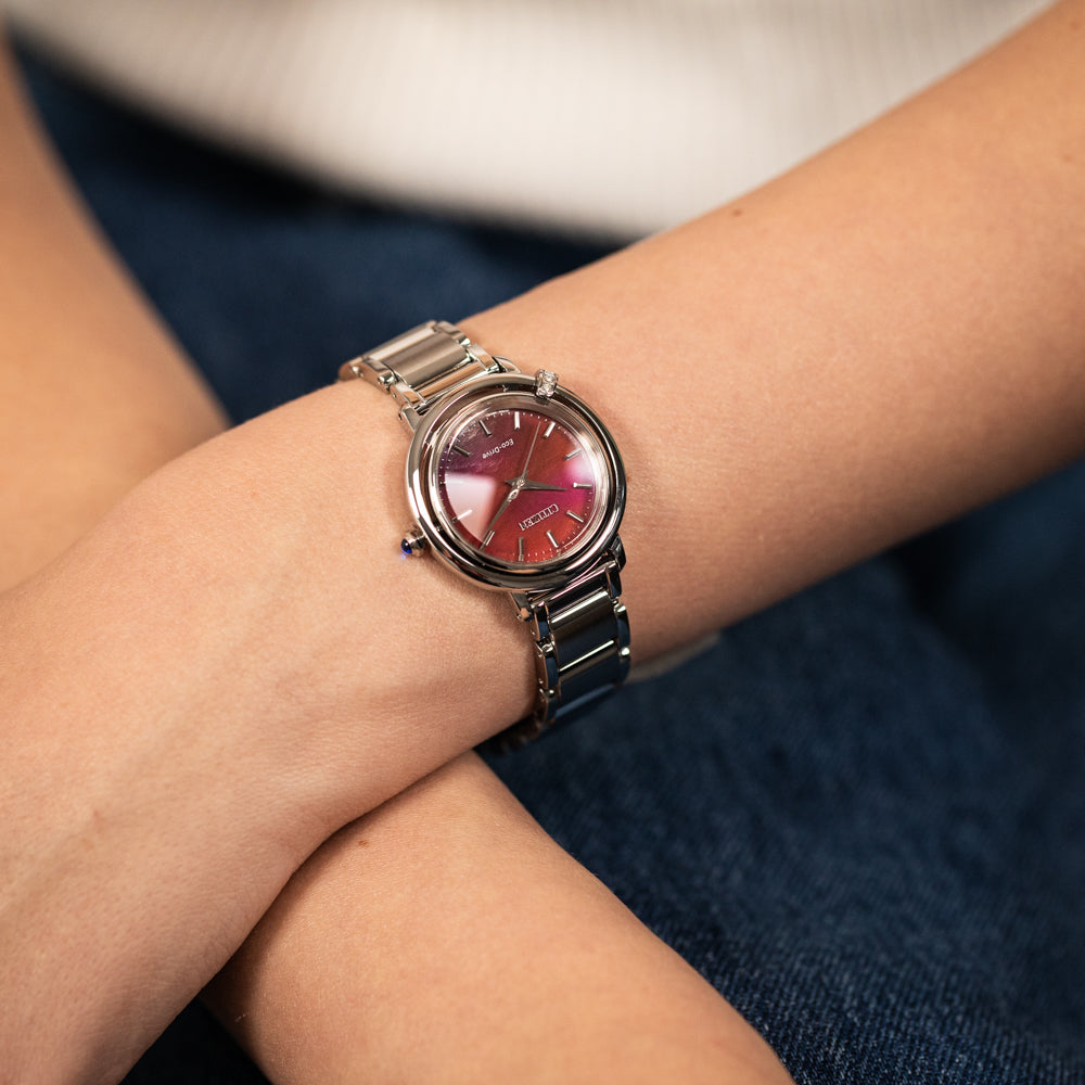Citizen Eco-Drive EM1090-78X: Stylish Diamond-Embedded Watch