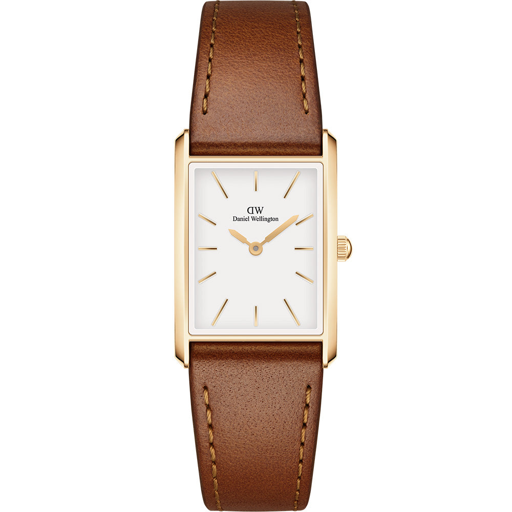 Daniel Wellington DW00100696 Bound Durham - Sleek Stainless Steel Watch with Brown Leather Strap