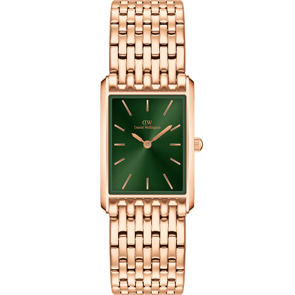 Daniel Wellington Stainless Steel Rose Gold Bound 9-Link Wristwatch DW00100704