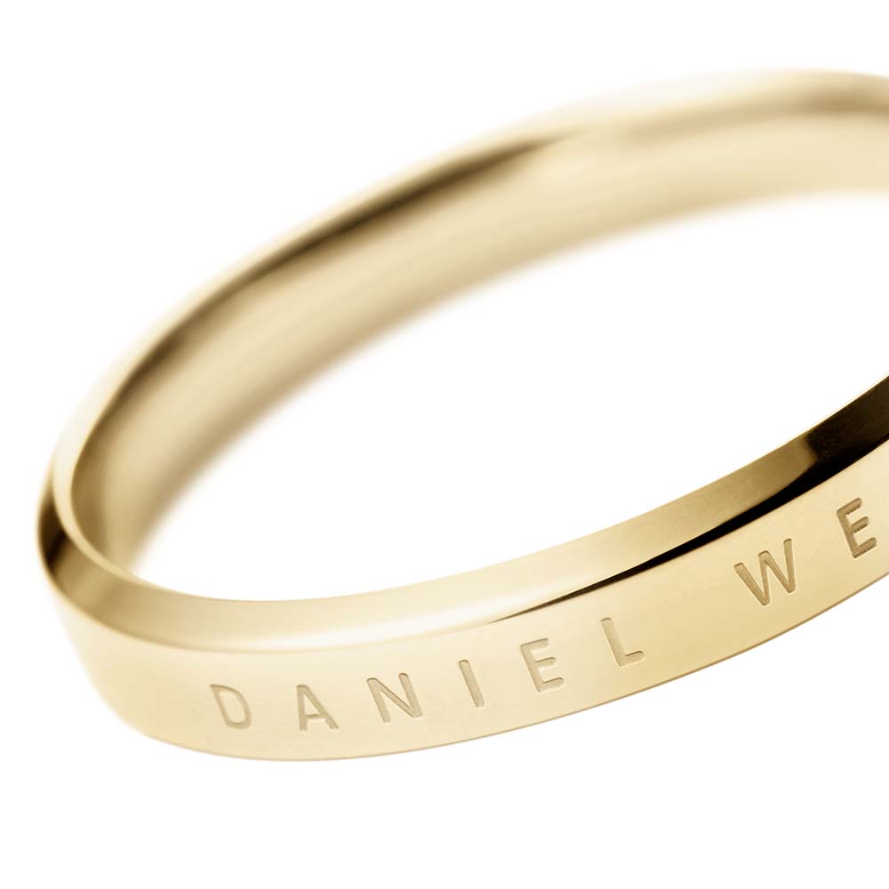 Daniel Wellington Gold-Plated Stainless Steel Classic Ring for Both Genders, Size N
