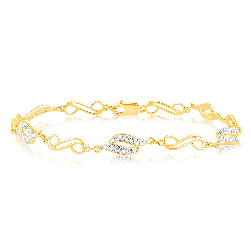 Exquisite 1/4 Carat Luminescent Lab - Grown Fancy Diamond Bracelet