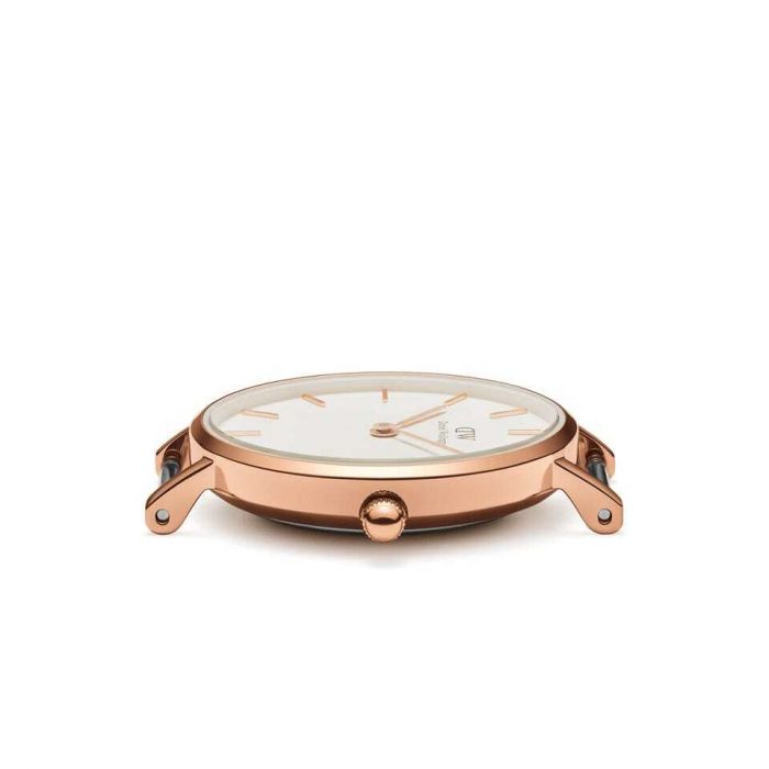 Daniel Wellington Classic Petite Melrose Ladies' Watch - DW00100219 with Eggshell White Dial and Rose Gold Mesh Strap