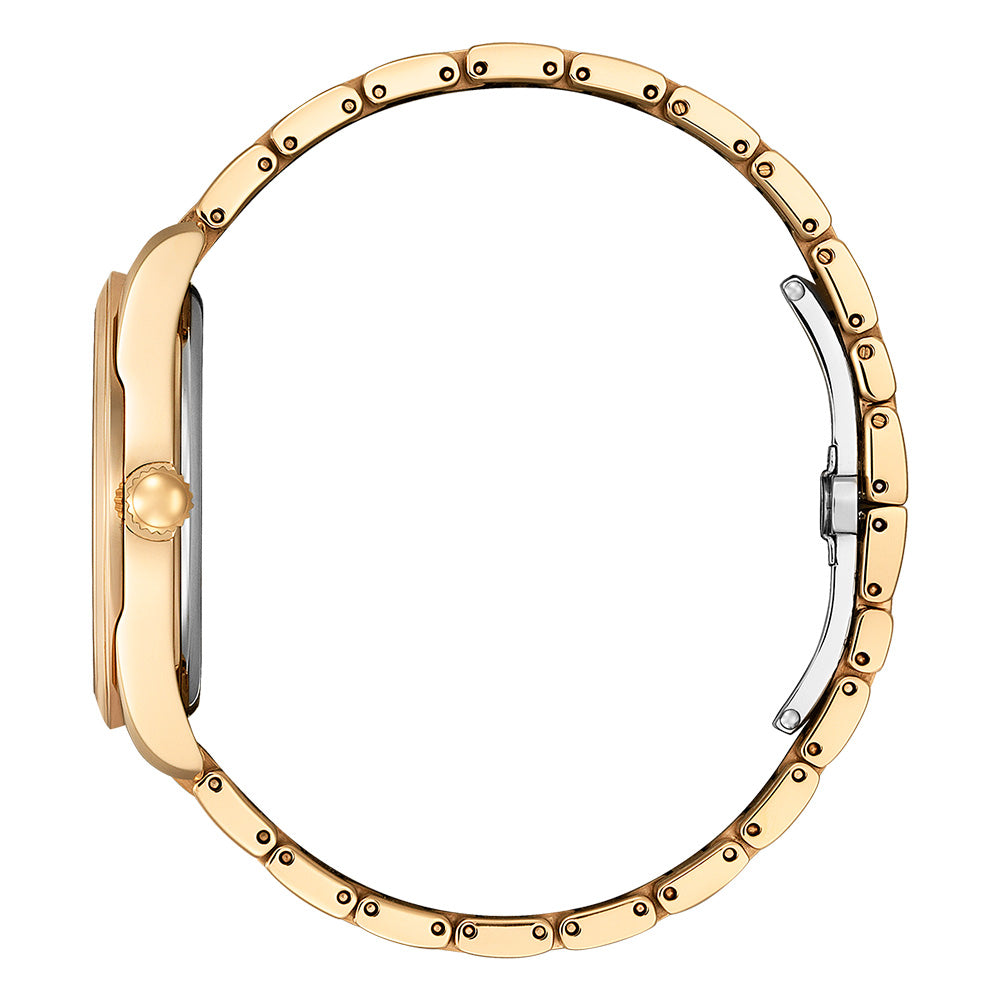Stylish Citizen Eco - Drive Women's EM0973 - 55A Dress Watch in Yellow Gold Tones