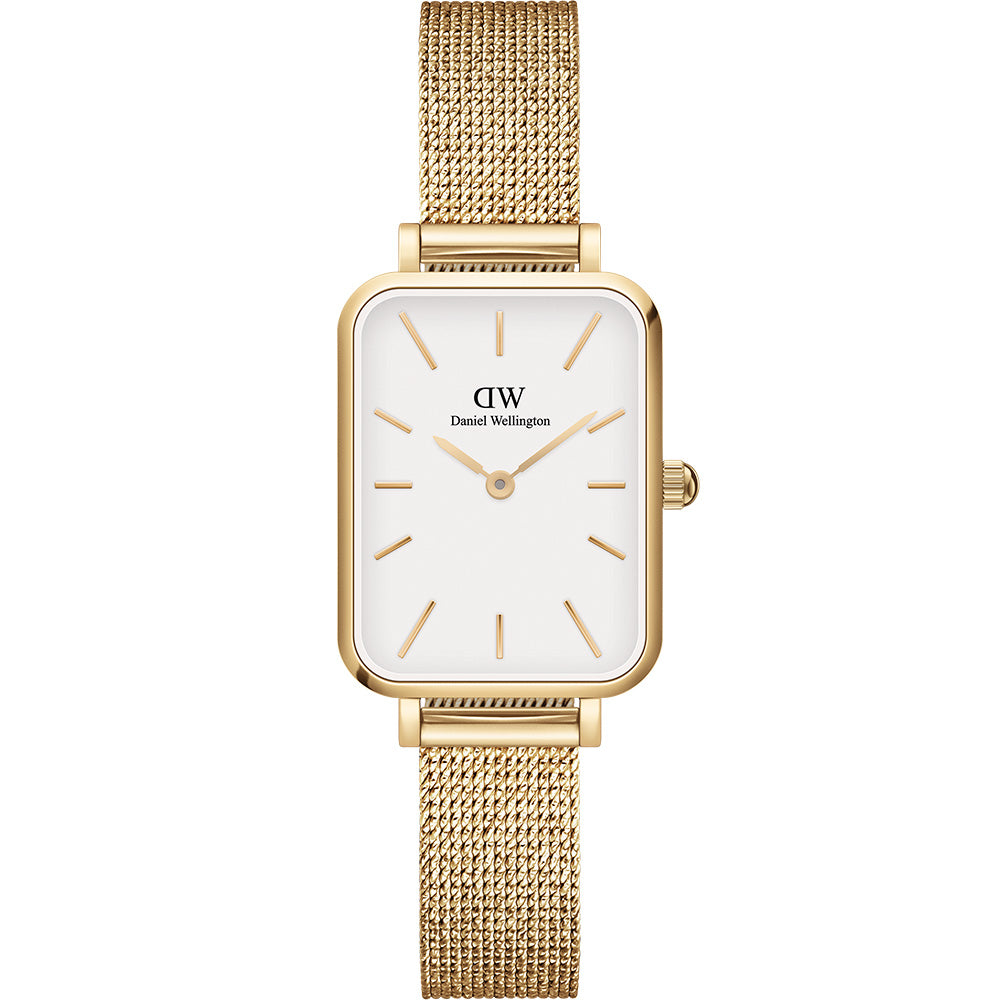 Daniel Wellington DW00100556 Quadro Evergold Women's Square White Watch