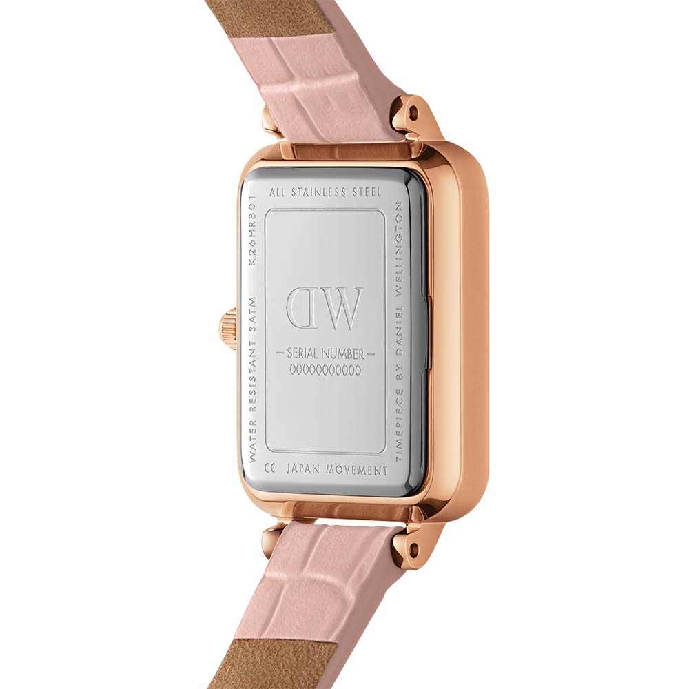 Daniel Wellington DW00100508 Quadro Pressed Rouge Pink Mother of Pearl Women's Watch