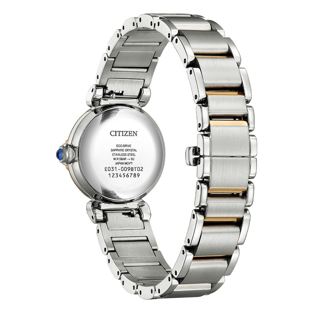 Citizen Eco-Drive EM1136-87D: 26mm Rose Gold Plated Elegant Watch