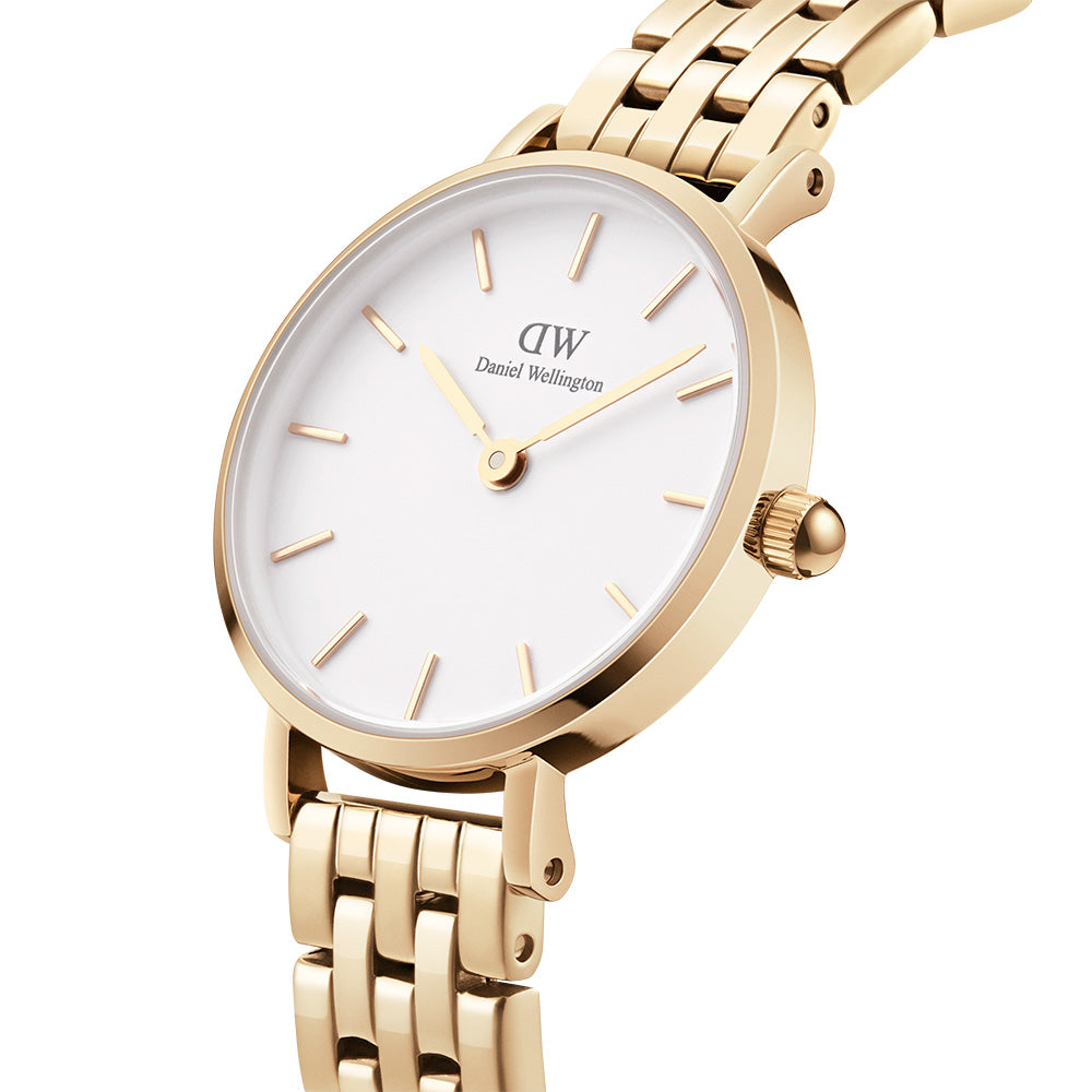 Daniel Wellington Petite Lumine DW00100614 Evergold 5-Link Stylish Watch