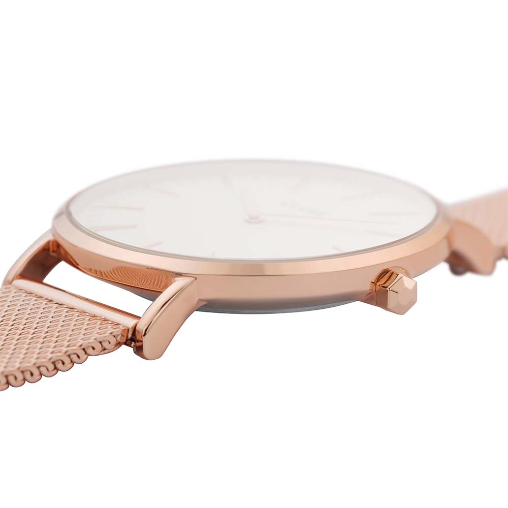 Cluse CW0101201001 Women's Boho Chic Rose Gold Mesh Bracelet Watch