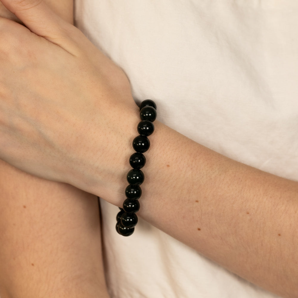 Exquisite 10mm Jade Ball Bracelet for Fashion Lovers