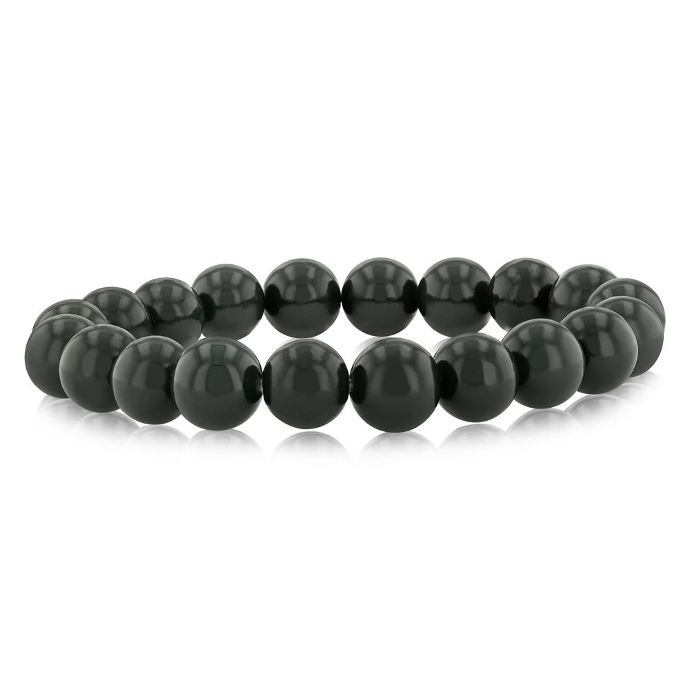 Exquisite 10mm Jade Ball Bracelet for Fashion Lovers