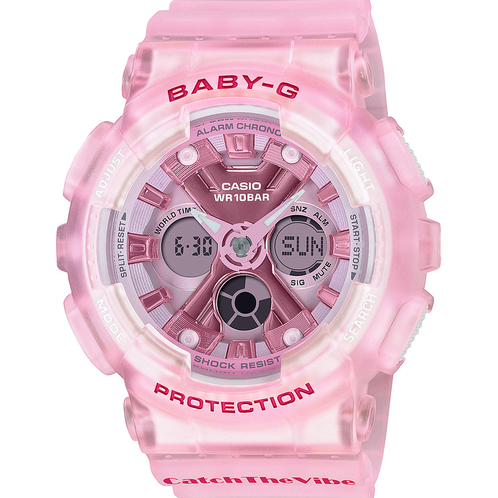 Stylish Baby-G BA130CV-4 Pink Ladies' Wristwatch for Fashionable Women