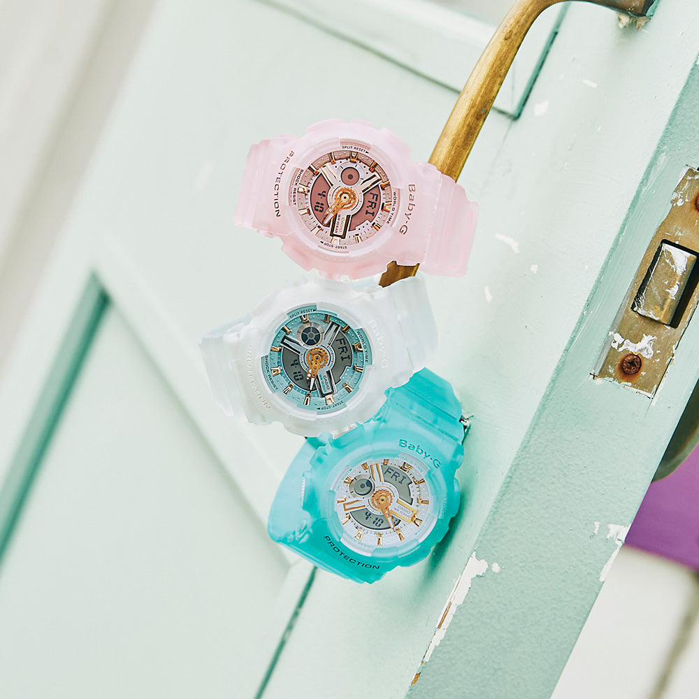 Stylish Casio Baby - G BA110SC - 4A Watch from Sea Glass Series