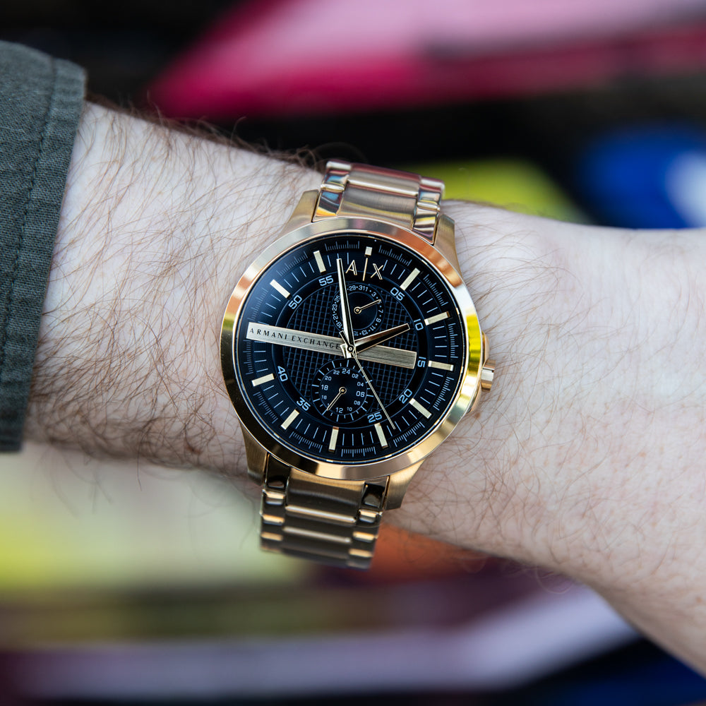 Stylish Gold Armani Exchange AX2122 Multifunctional Men's Watch