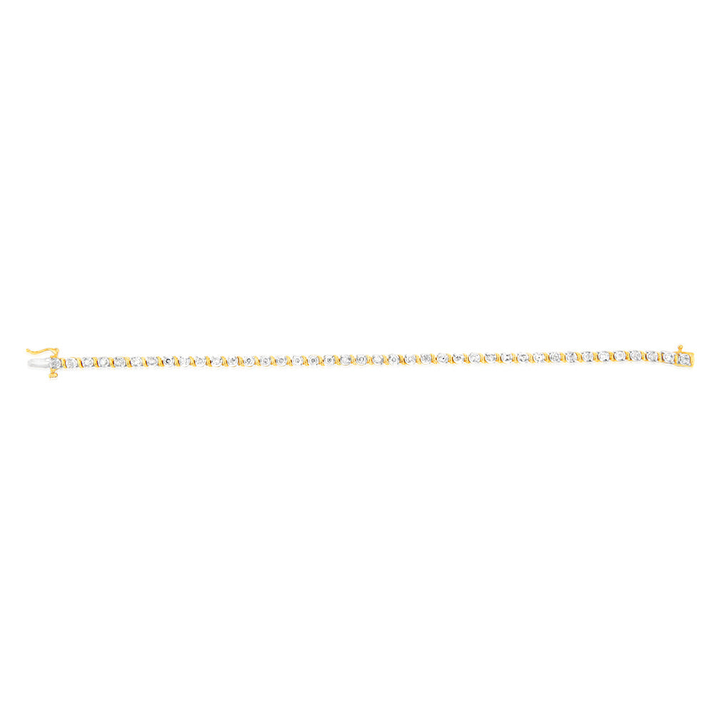 2-Carat Diamond Tennis Bracelet in 10ct Yellow Gold