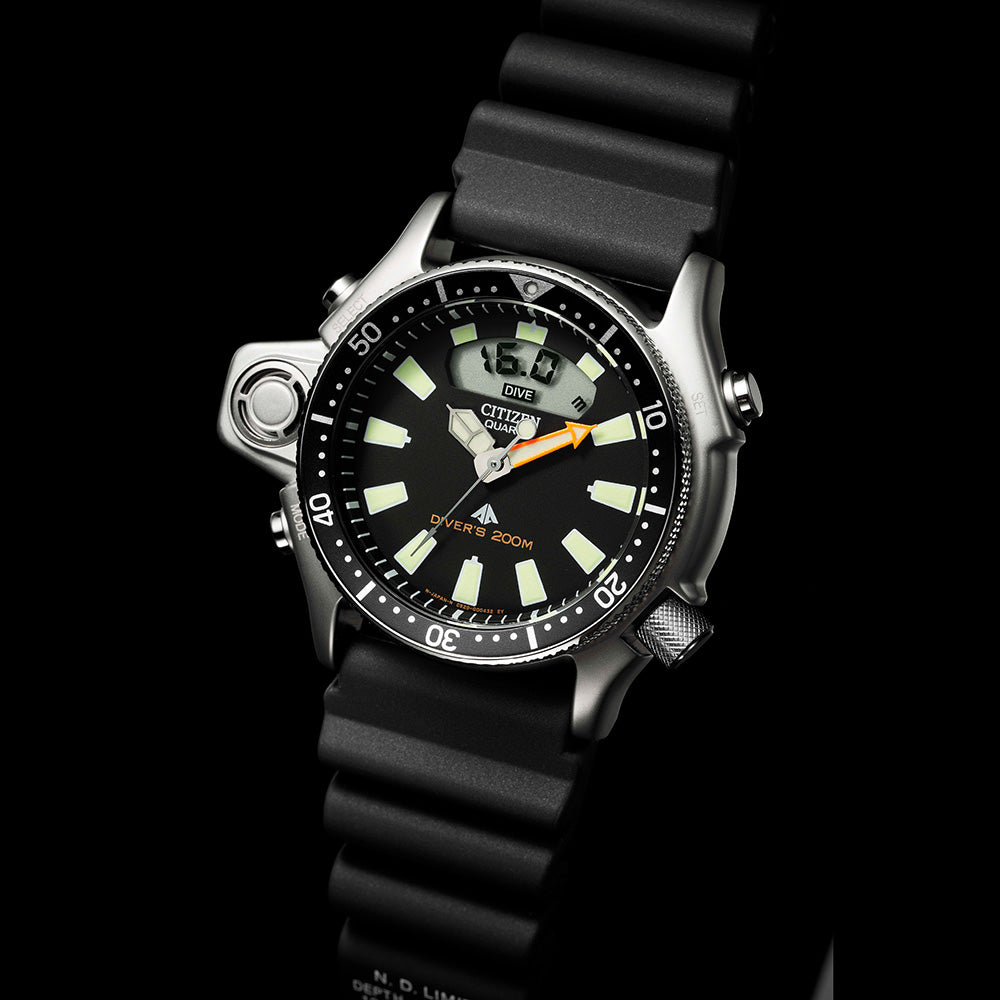Citizen Promaster JP2000-08E: Durable Stainless Steel Watch with Rubber Strap