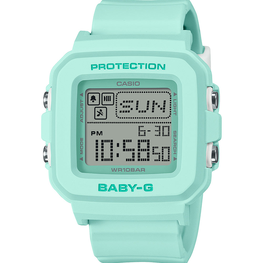 Baby-G BGD10-3D Mint Green Casual Digital Watch for Active Women
