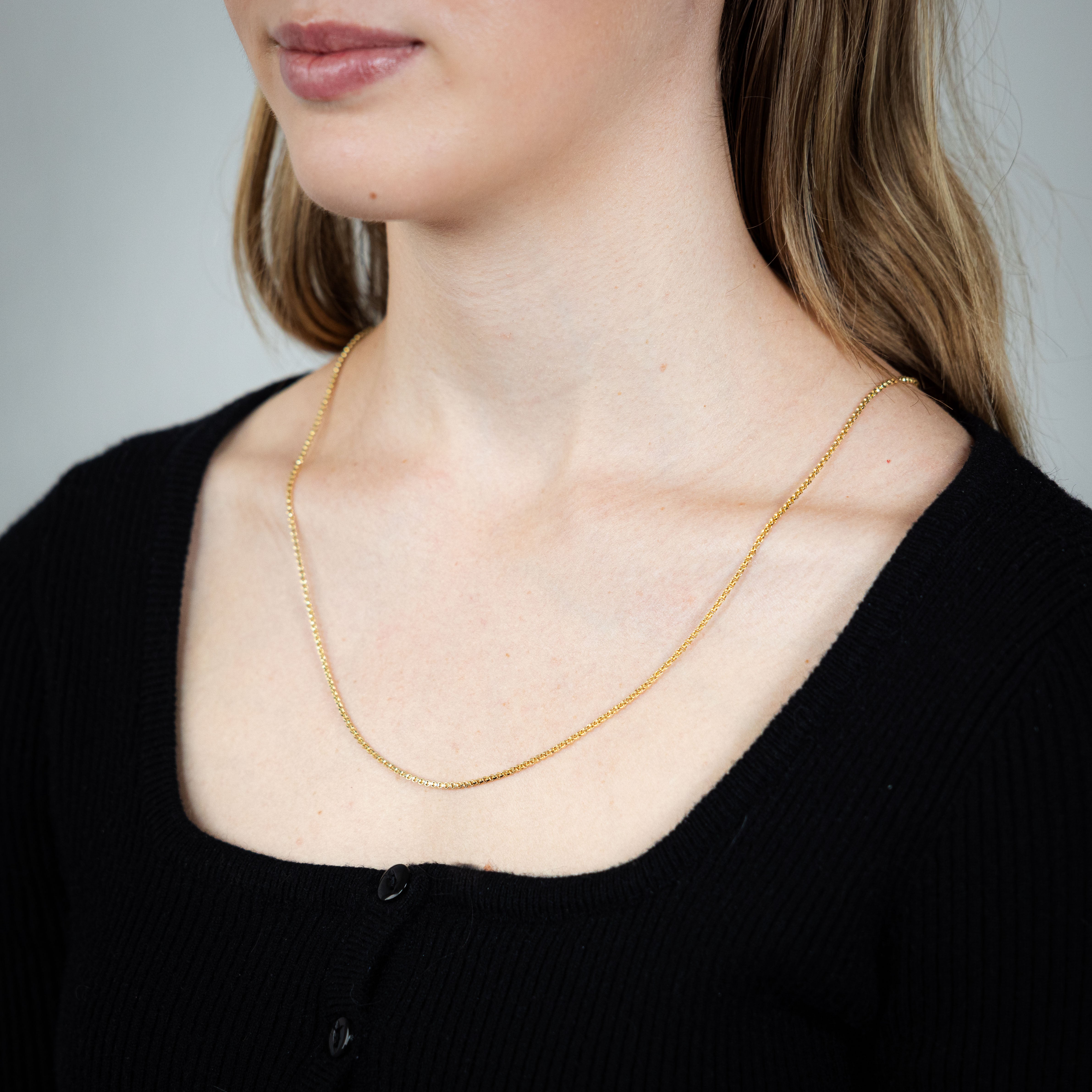 60cm 9ct Yellow Gold Fancy Chain with Easy Clasp