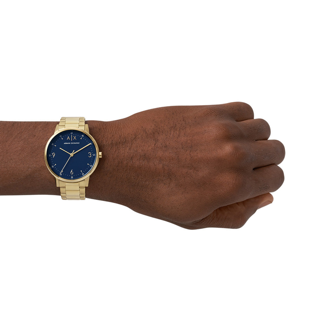 Armani Exchange Cayde AX2749 Luxury Quartz Watch with Gold Bracelet