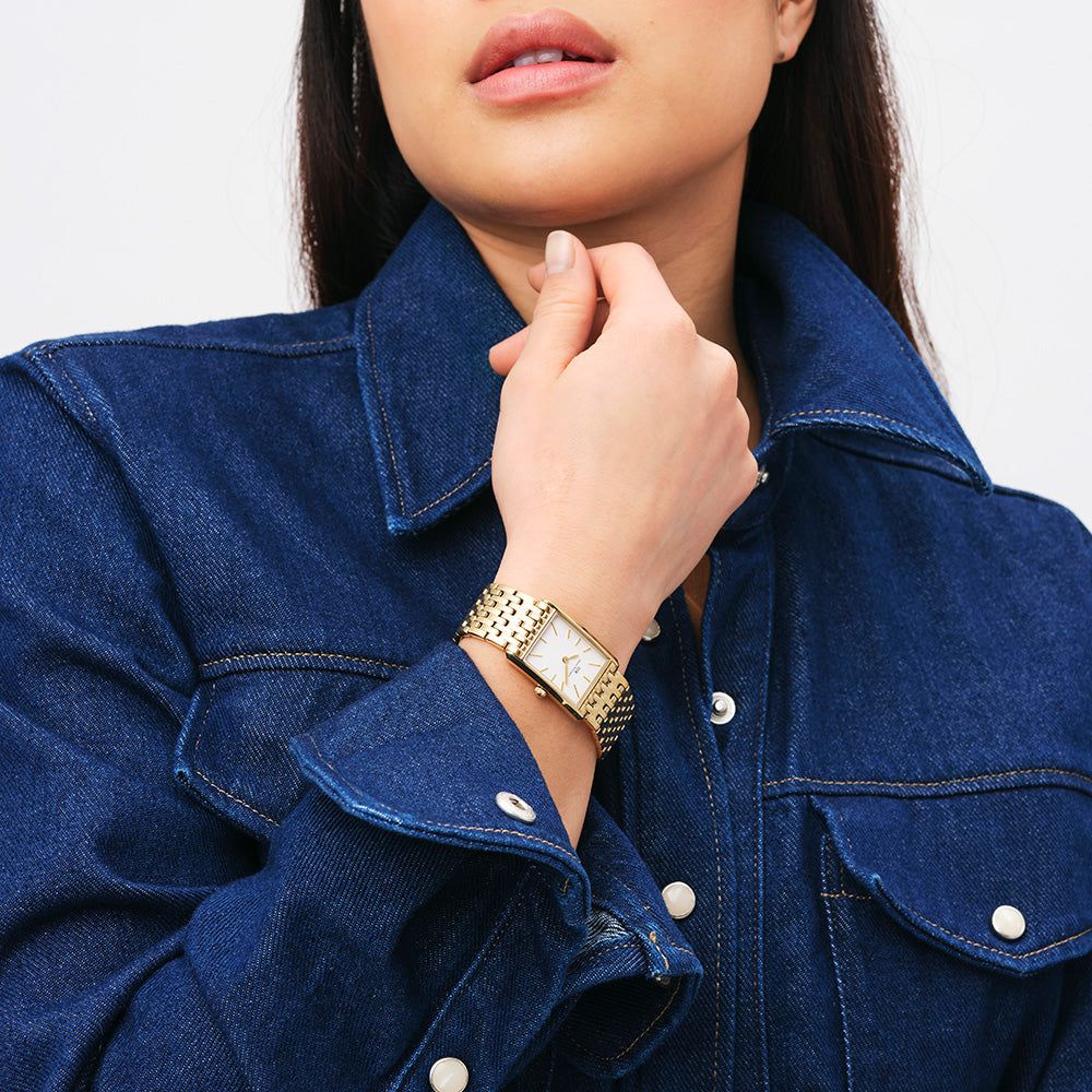 Daniel Wellington DW00100705 Gold-Plated 9-Link Elegant Watch
