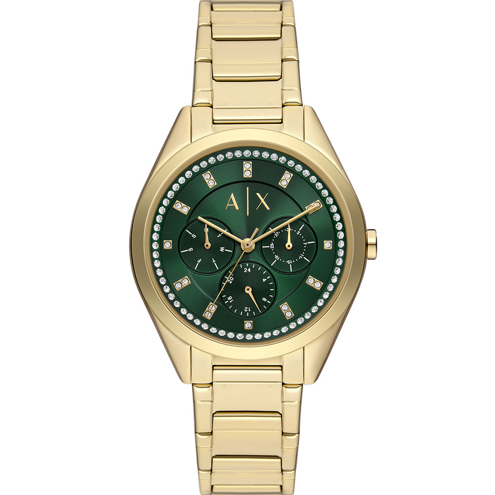 Stylish Armani Exchange AX5661 Gold Chronograph Ladies Watch by Giacomo