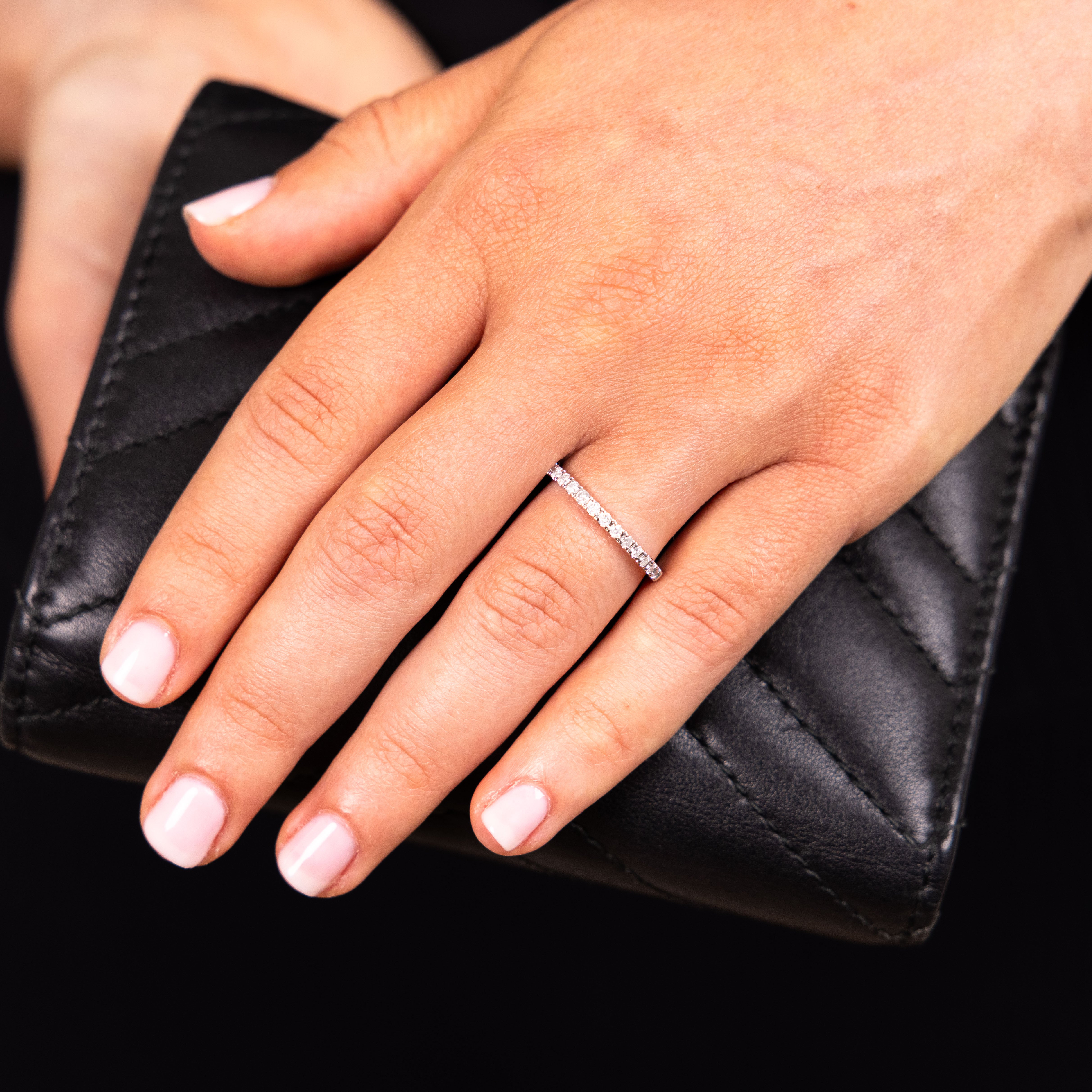 1/3 Carat Diamond Eternity Ring, an Exquisite Jewelry Piece Crafted in 10ct White Gold