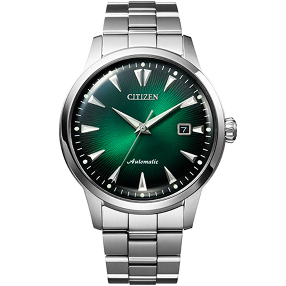 Limited Edition Citizen NK0007-88X Men's Mechanical Dress Watch with Emerald Green Dial