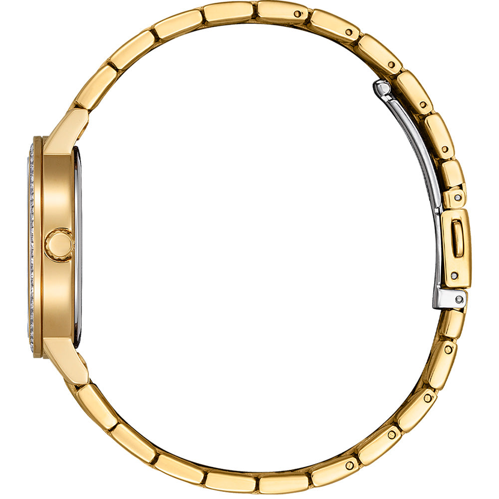 Citizen EL3103-57D Women's Gold-Tone Quartz Watch with Crystal Accents