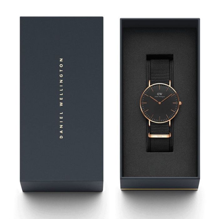 Daniel Wellington Classic Cornwall DW00100150 36mm Black Ladies Watch