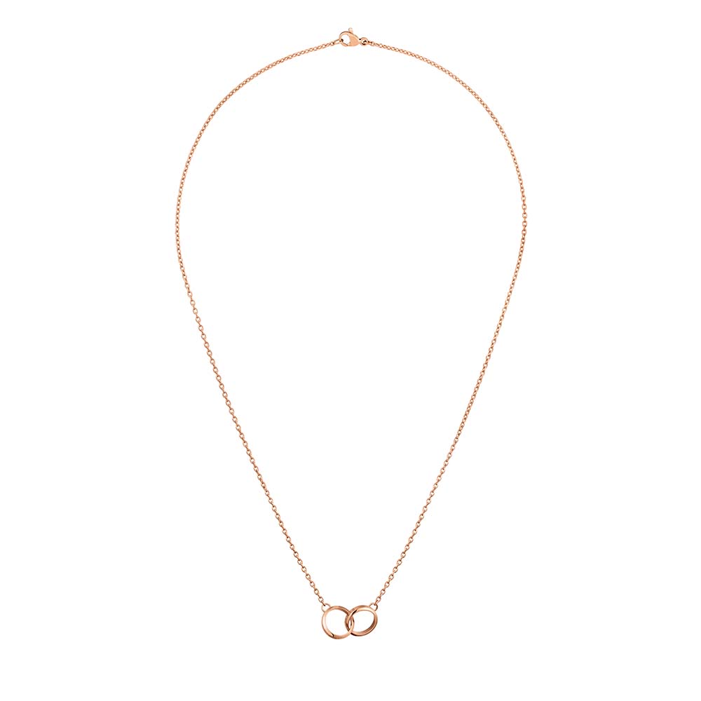 Daniel Wellington Elan Unity Rose Gold Plated 45cm Stainless Steel Chain Necklace