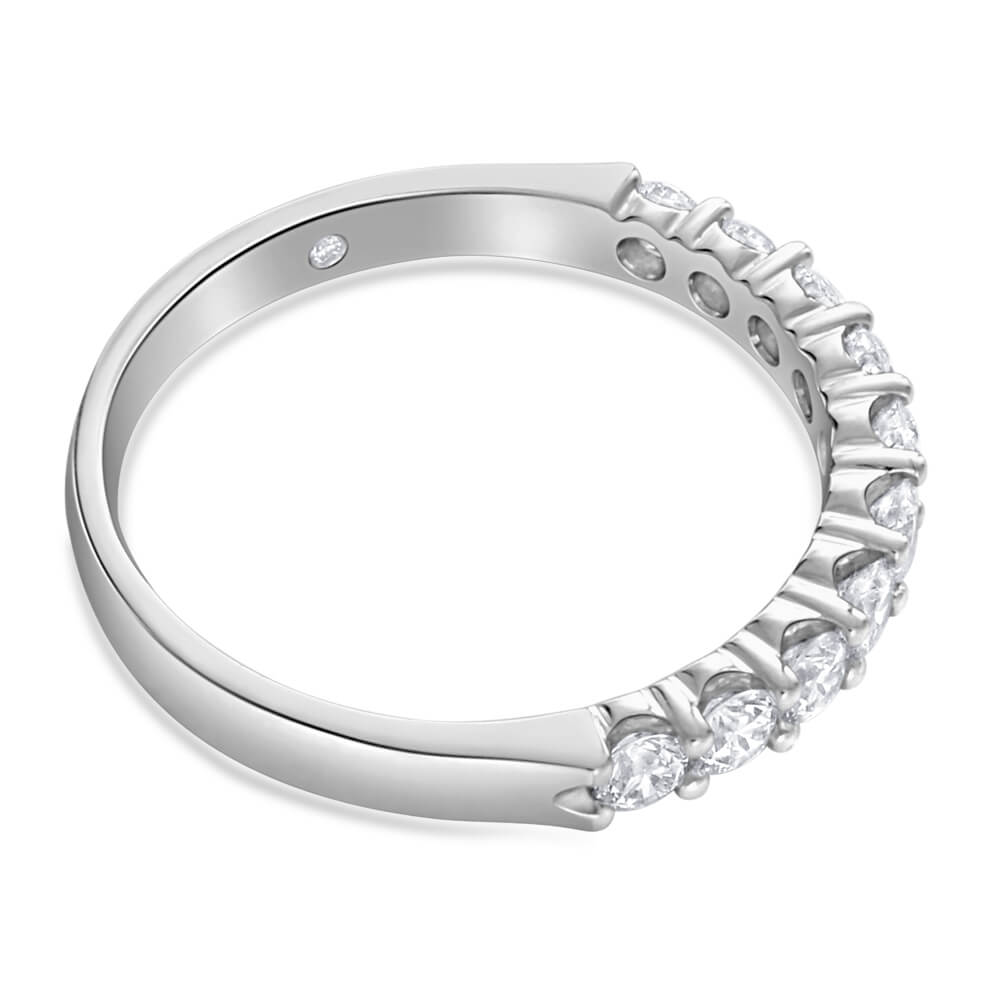 1 Carat Flawless Cut 18ct White Gold Claw - Set Diamond Ring