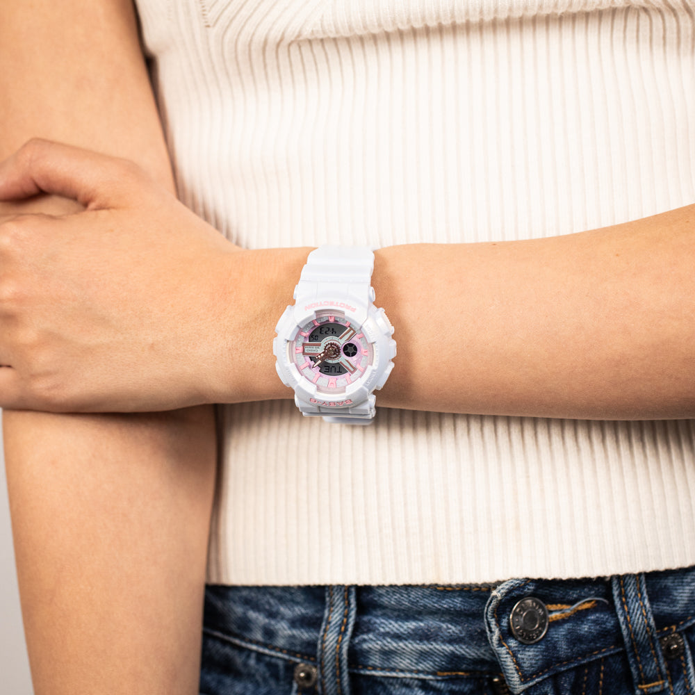 Baby-G BA110FH-2A Fantasy Holographic Women's Wristwatch with Futuristic Design