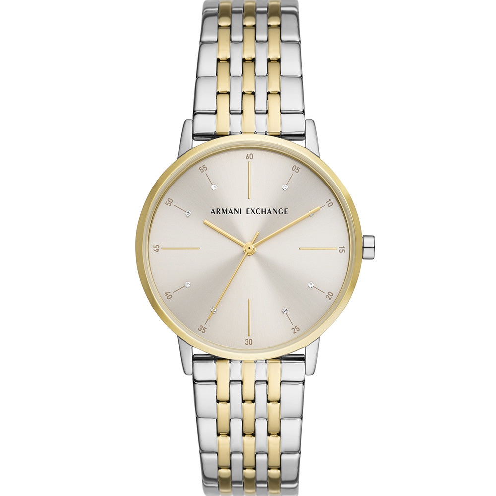 Armani Exchange Stylish AX5595 Lola Two-Tone Watch for Fashion Lovers