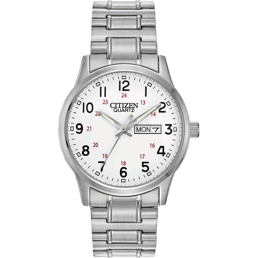 Citizen 38mm Quartz Watch BF0610 - 91A with White Dial