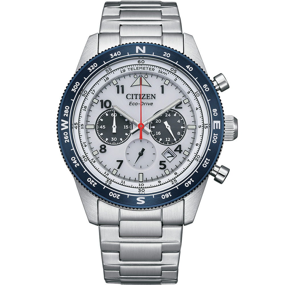 Citizen Eco-Drive Chronograph Watch - Model CA4554-84H, Ideal for Active Lifestyles