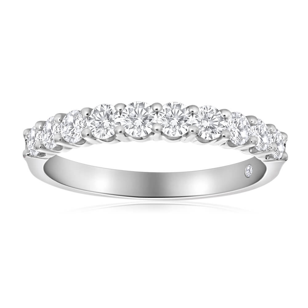 1 Carat Flawless Cut 18ct White Gold Claw - Set Diamond Ring