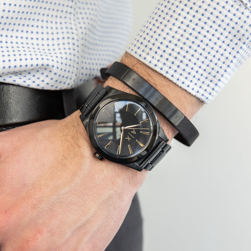 Armani Exchange Gift Set - Nico AX7102 Men's Analog Watch