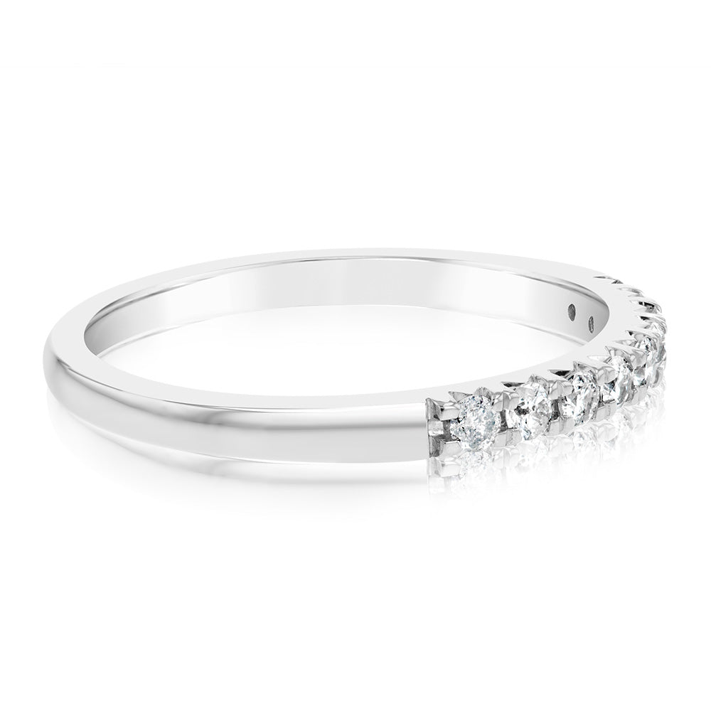 Exquisite 1/4 Carat Diamond Eternity Ring Crafted in 10ct White Gold for Women