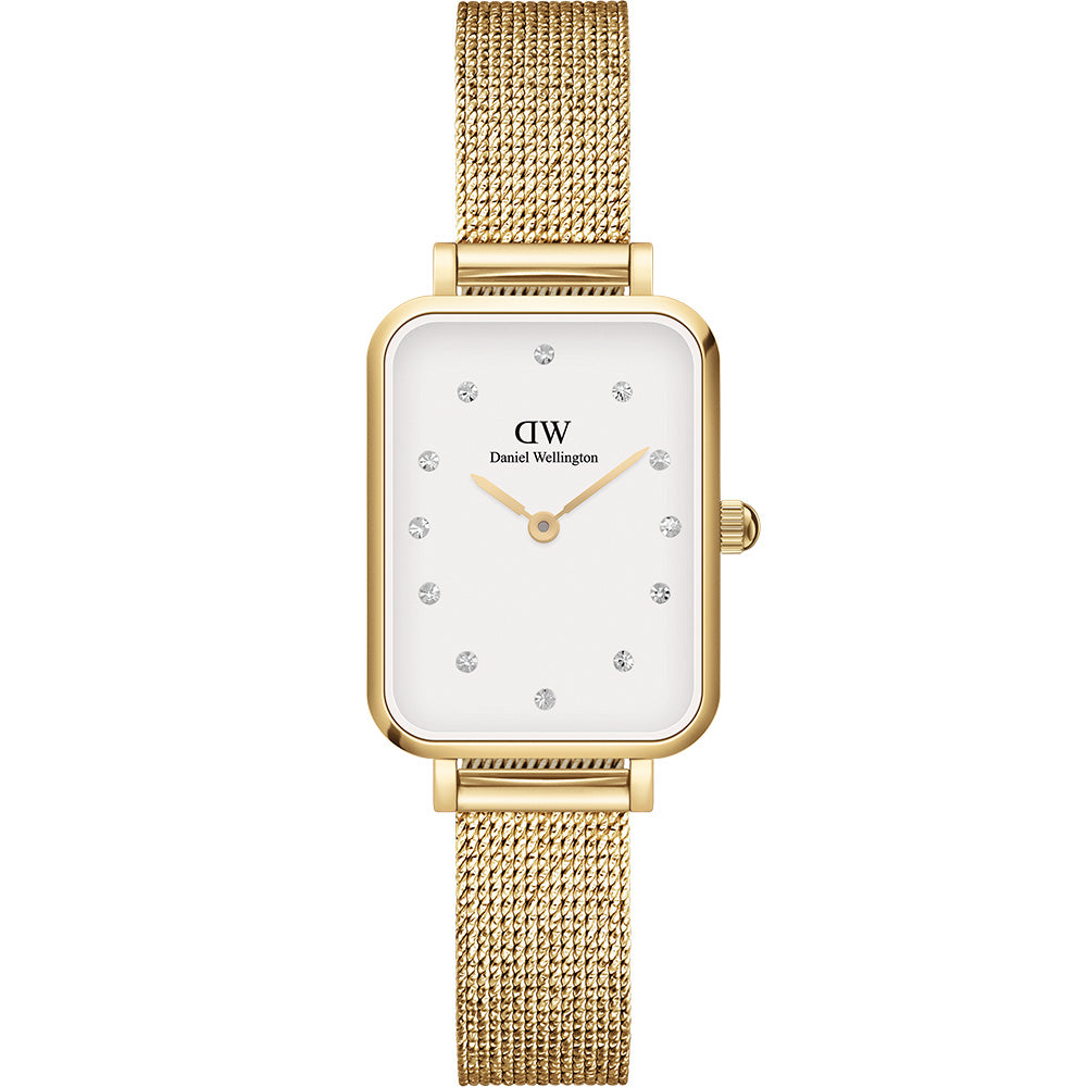 Daniel Wellington DW00100599 Quadro Lumine Square Watch with Pressed Mesh Design
