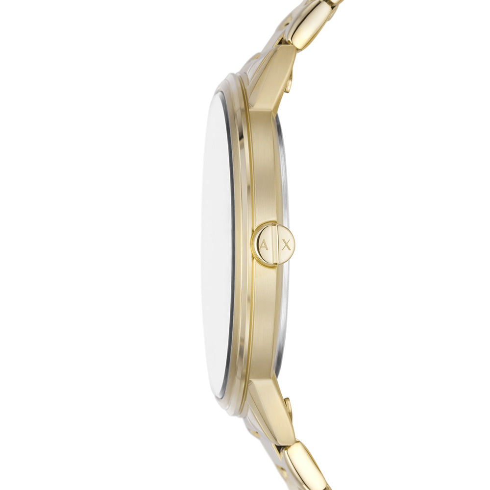 Armani Exchange Cayde AX2749 Luxury Quartz Watch with Gold Bracelet