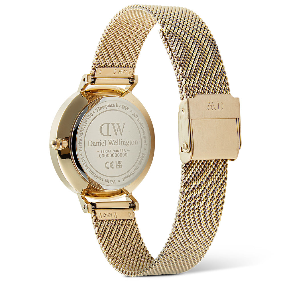 Daniel Wellington Women's Petite Lune Moonphase Watch - DW00100771 with Rose Gold PVD-coated Stainless Steel Design